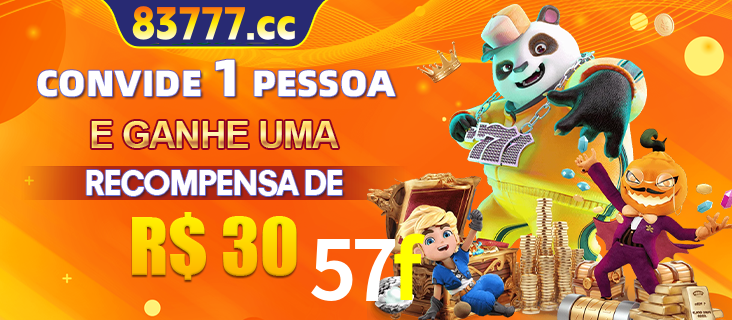 Banner institucional da 57f sobre parceria de marcas e criação de uma marca de excelência, apresentando os mascotes de jogos populares como o Fortune Tiger.