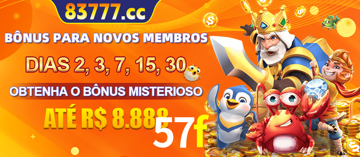 Anúncio dos benefícios para Membro VIP Sênior na plataforma 57f, incluindo bônus promocionais, semanais e mensais, ilustrado com o personagem Fortune Tiger.