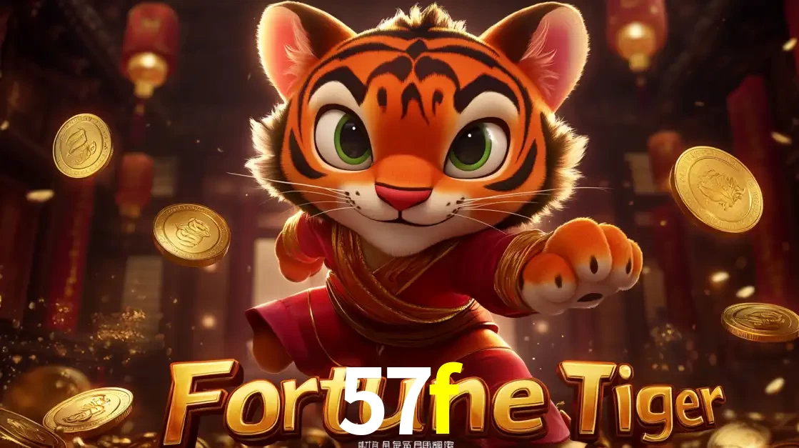 O carismático mascote do jogo de slot Fortune Tiger, um tigre fofo em pose de artes marciais, pronto para trazer sorte e multiplicadores de ganhos no cassino online 57f.