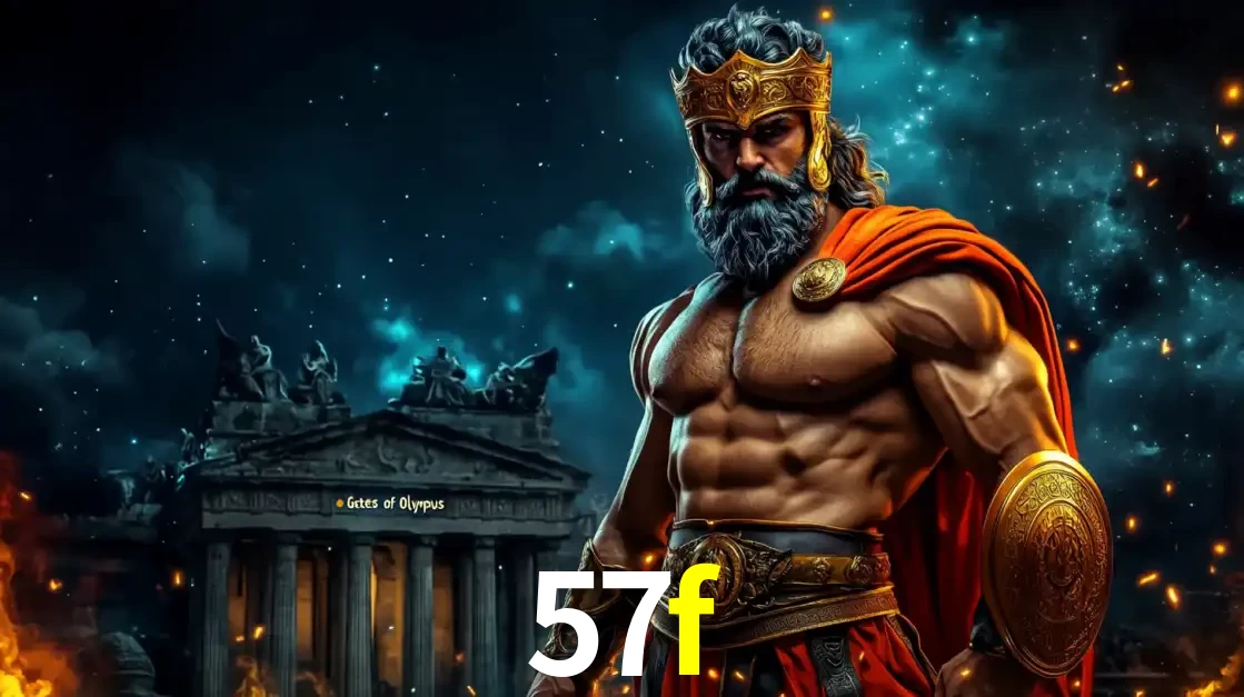 O poderoso Zeus do jogo de slot Gates of Olympus em frente ao seu templo, pronto para lançar multiplicadores divinos e prêmios épicos no cassino online 57f.